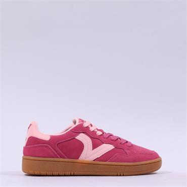 Victoria Smash Suede Gumsole Trainer - Fuchsia Suede